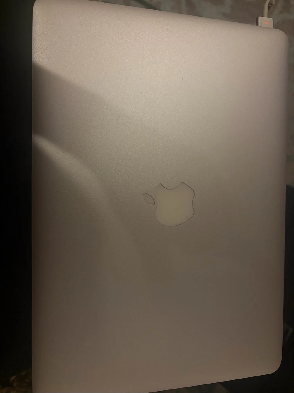 Apple Silver MacBook Air Laptop with Black Keyboard